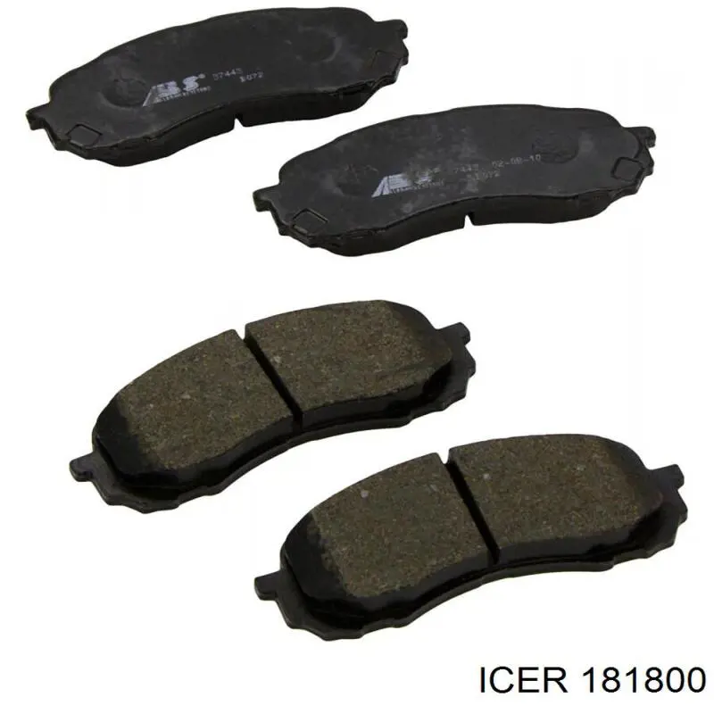 181800 Icer колодки гальмівні передні, дискові