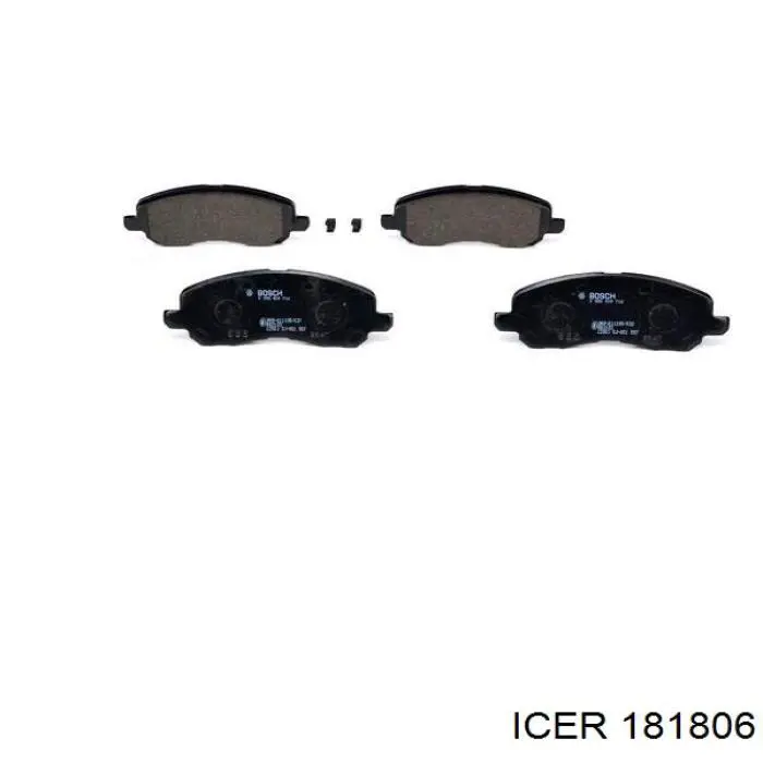 Гальмівні колодки Icer 181806 ціна, від 24.04 USD