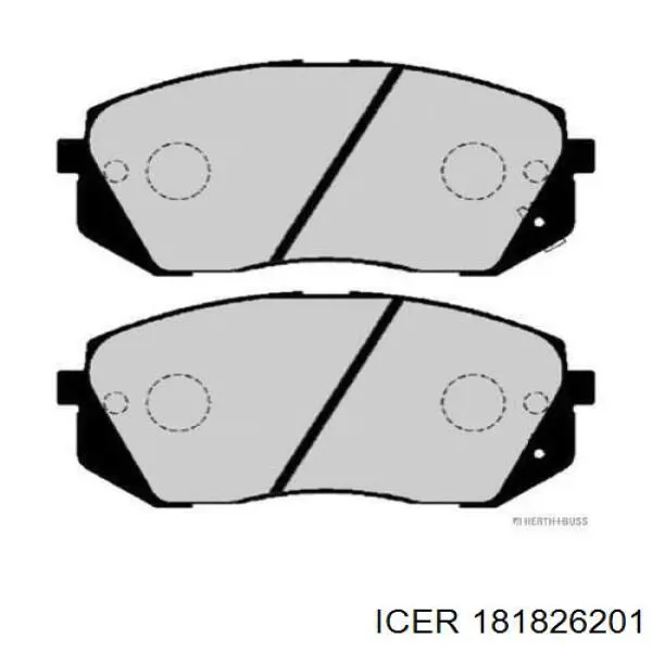Передні тормозні колодки 181826201 Icer