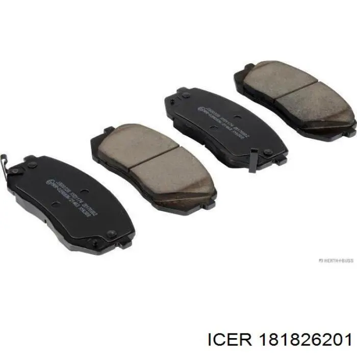 181826201 Icer Передні гальмівні колодки