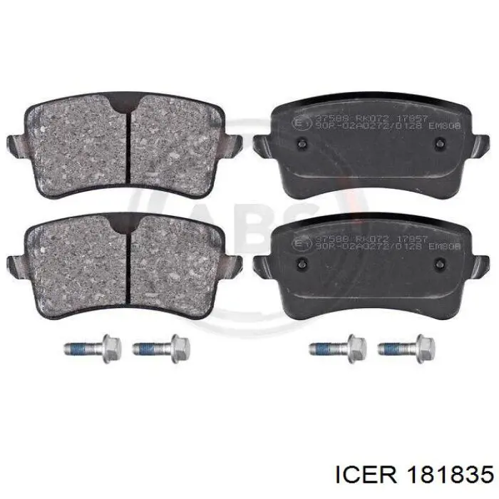 Задні гальмівні колодки Icer 181835 ціна, від 27.67 USD