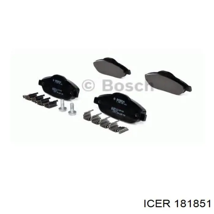 Гальмівні колодки Icer 181851 ціна, від 26.70 USD