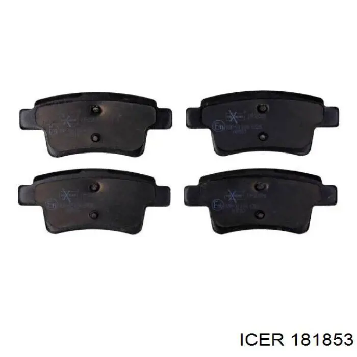 Задні гальмівні колодки Icer 181853 ціна, від 25.09 USD