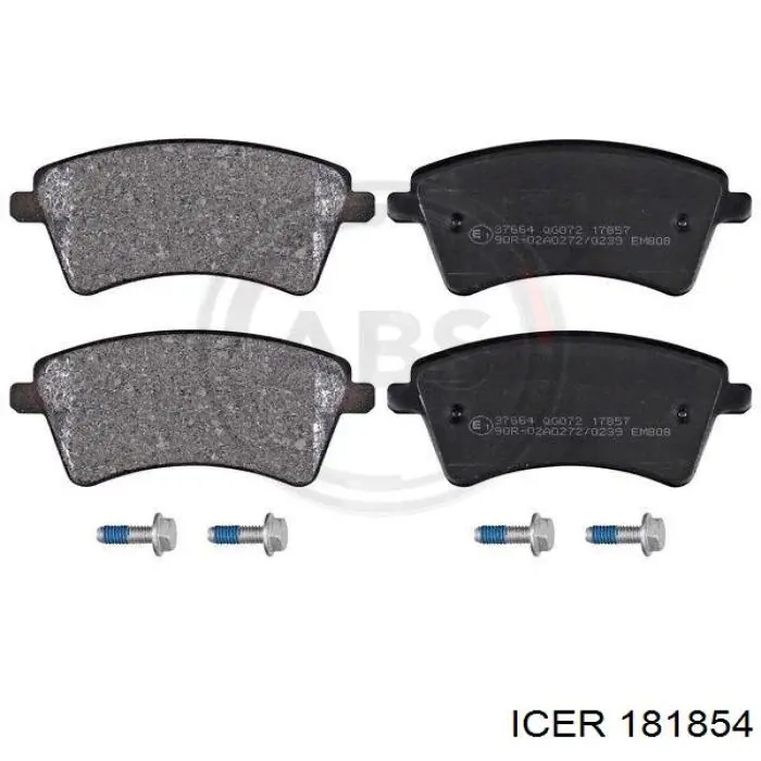 Гальмівні колодки Icer 181854 ціна, від 24.52 USD