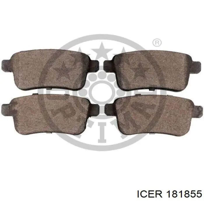 Задні гальмівні колодки Icer 181855 ціна, від 17.75 USD