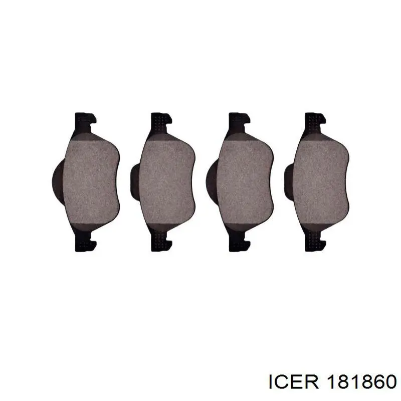 Гальмівні колодки Icer 181860 ціна, від 26.80 USD