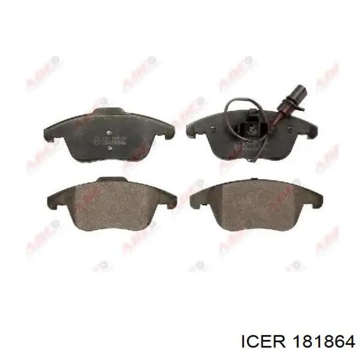 Гальмівні колодки Icer 181864 ціна, від 37.35 USD