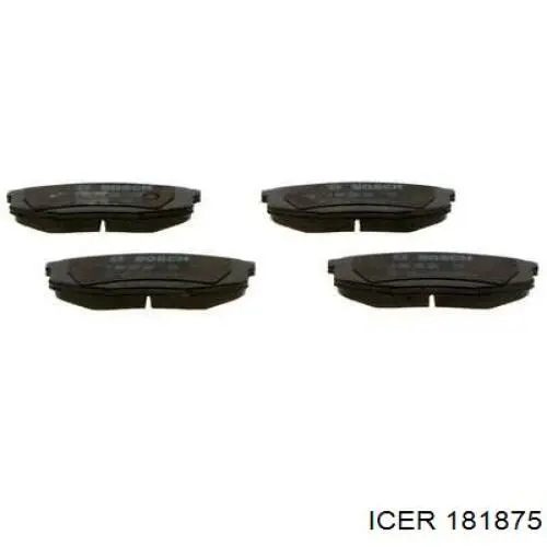Задні гальмівні колодки 181875 Icer