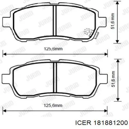 Гальмівні колодки Icer 181881200 ціна, від 21.97 USD