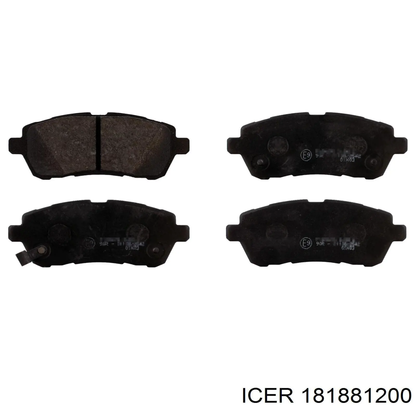 181881200 Icer Передні гальмівні колодки