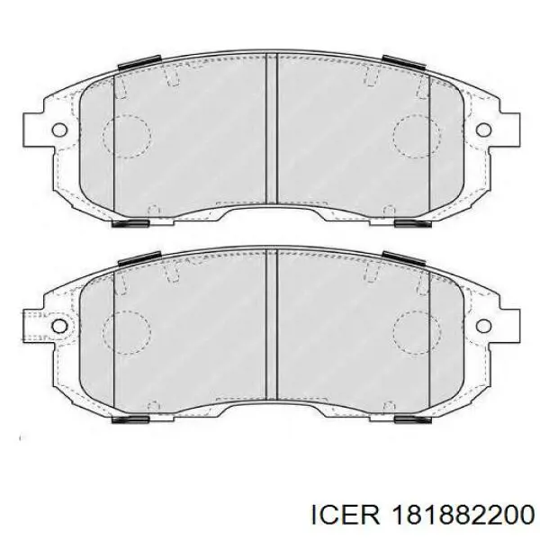 Передні тормозні колодки 181882200 Icer