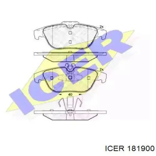 Задні гальмівні колодки Icer 181900 ціна, від 27.47 USD