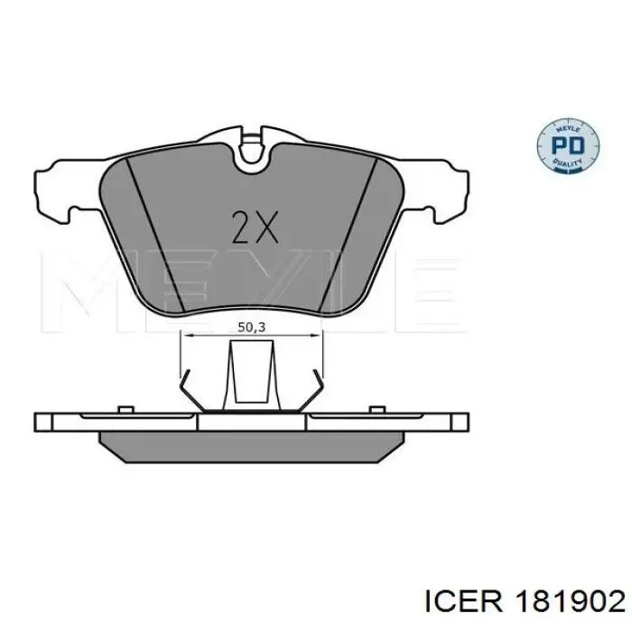Гальмівні колодки Icer 181902 ціна, від 49.75 USD