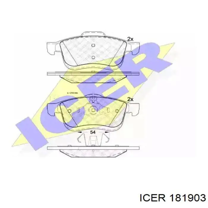 Гальмівні колодки Icer 181903 ціна, від 28.10 USD