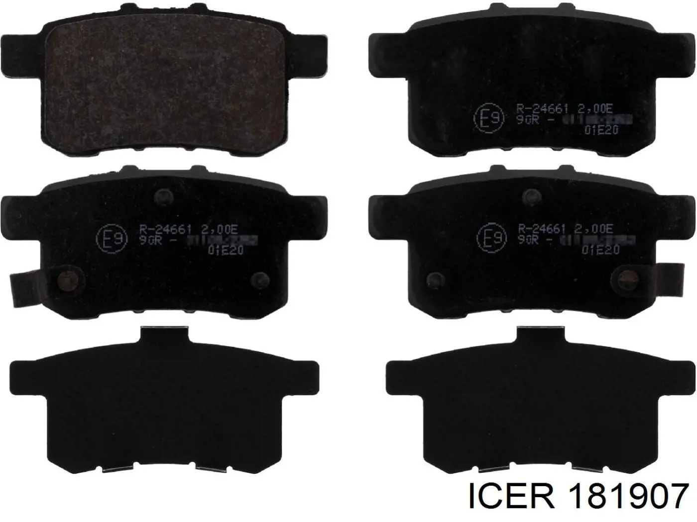 181907 Icer Колодки гальмівні задні, дискові