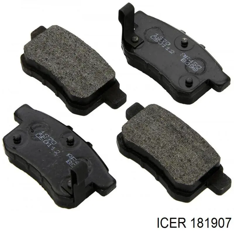 Задні гальмівні колодки Icer 181907 ціна, від 20.24 USD