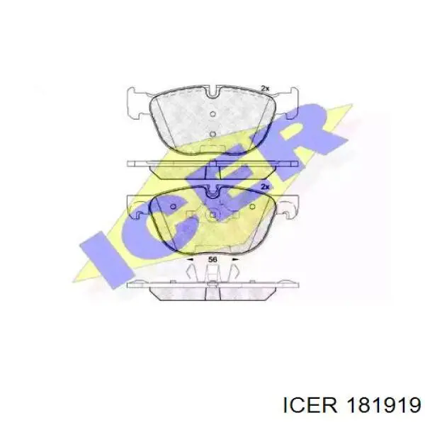 Тормозні колодки Icer 181919
