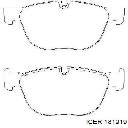 181919 Icer Передні гальмівні колодки