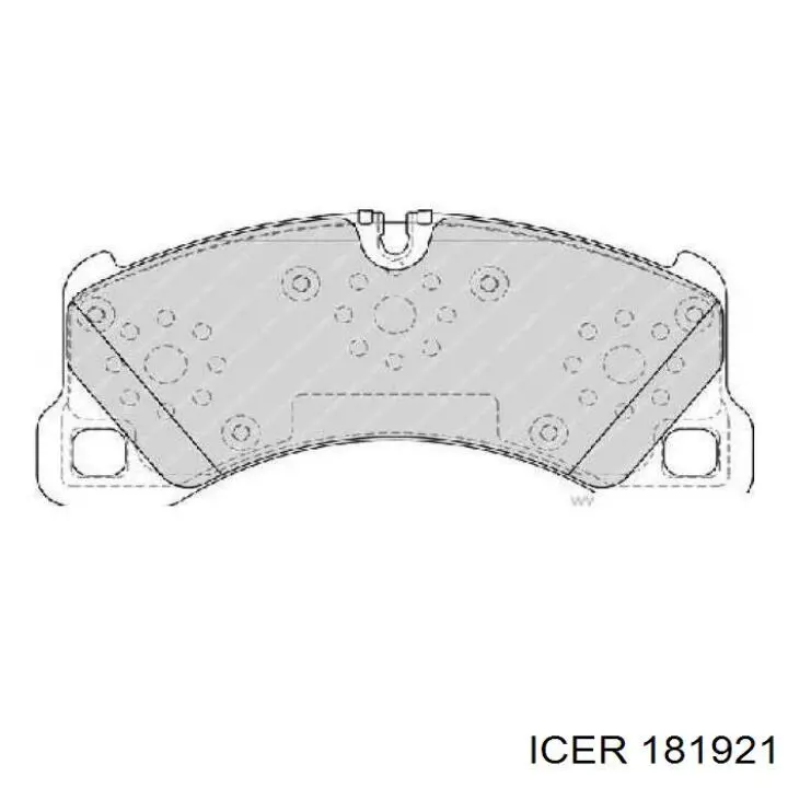 Передні тормозні колодки 181921 Icer