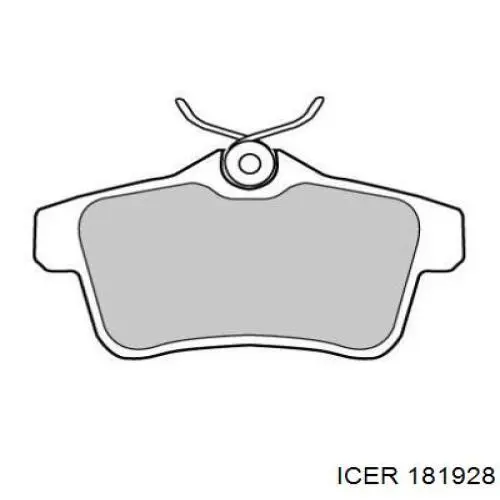 Задні гальмівні колодки Icer 181928 ціна, від 26.29 USD