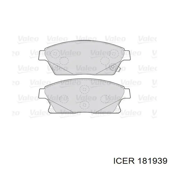 181939 Icer колодки гальмівні передні, дискові