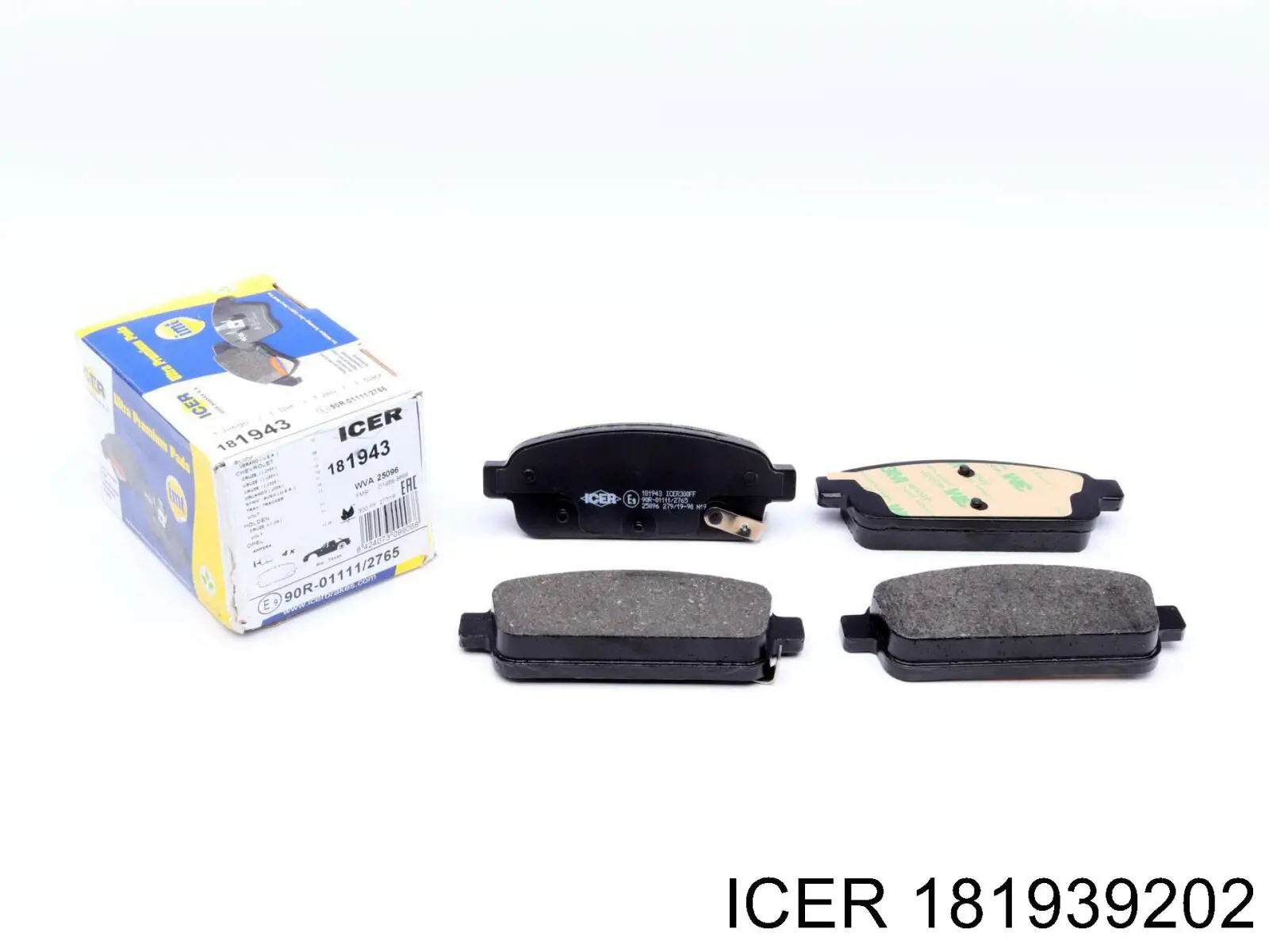 Передні тормозні колодки 181939202 Icer