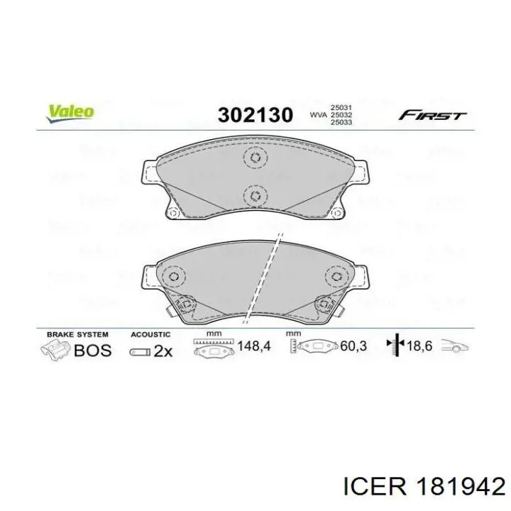 Гальмівні колодки Icer 181942 ціна, від 21.84 USD