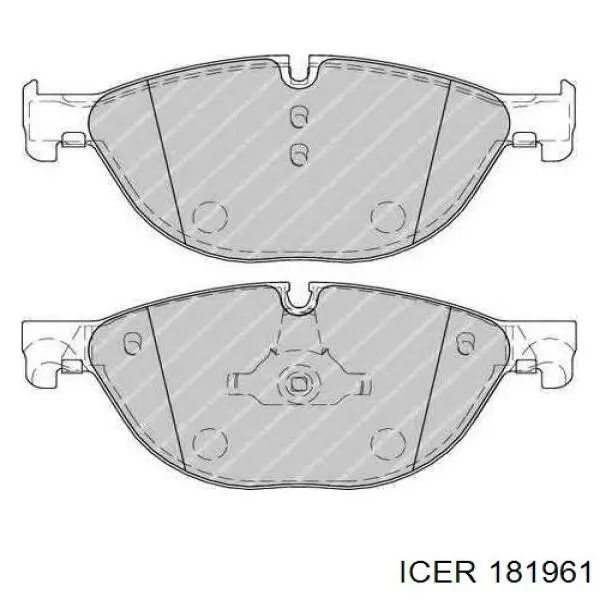Гальмівні колодки Icer 181961 ціна, від 61.41 USD