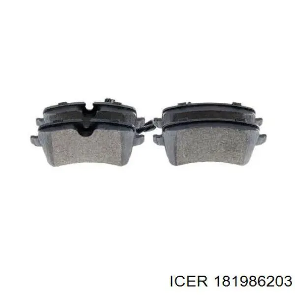 181986203 Icer Колодки гальмівні задні, дискові