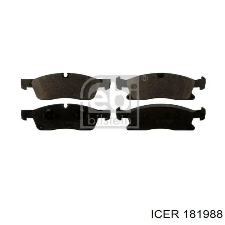 Гальмівні колодки Icer 181988 ціна, від 44.01 USD