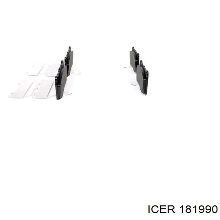 Купити 181990 Icer Колодки гальмівні передні, дискові