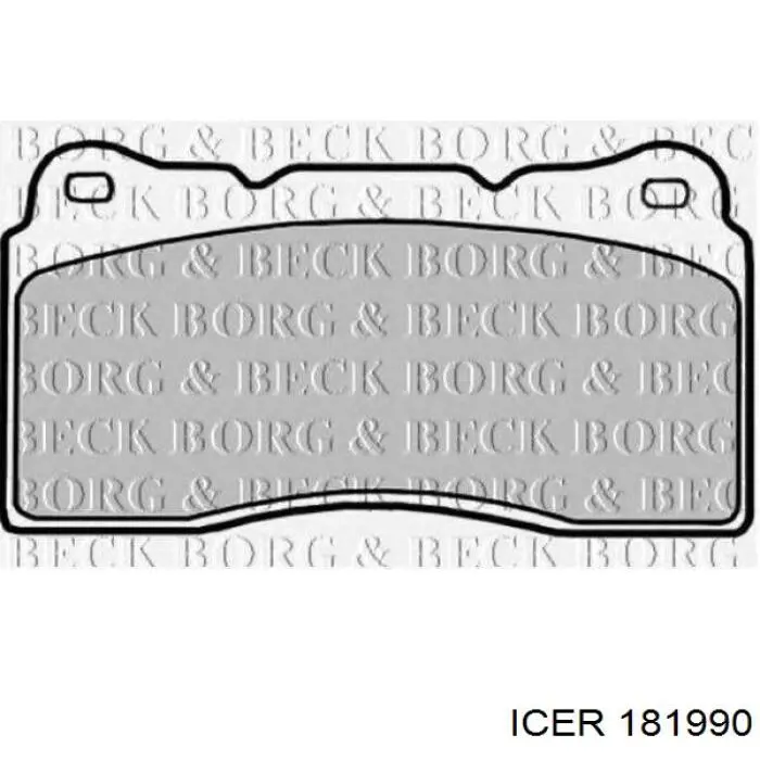 Передні тормозні колодки 181990 Icer