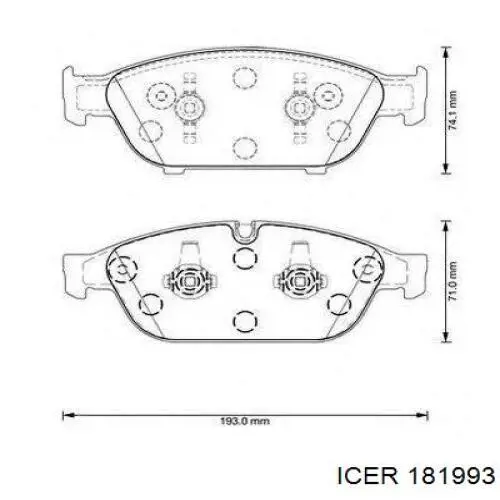 Гальмівні колодки Icer 181993 ціна, від 59.64 USD