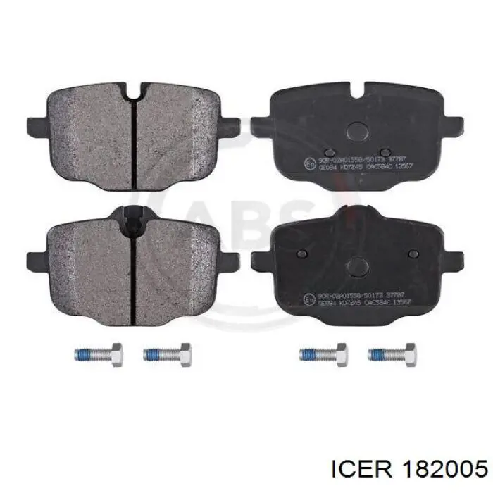 Задні гальмівні колодки Icer 182005 ціна, від 35.49 USD
