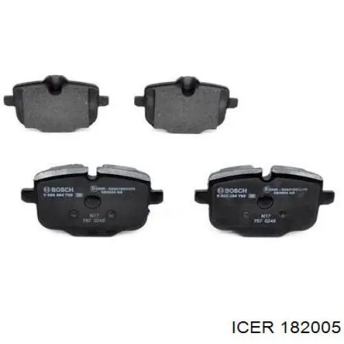 Купити 182005 Icer Задні колодки