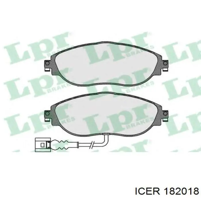 Гальмівні колодки Icer 182018 ціна, від 43.79 USD
