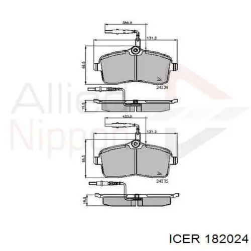 Гальмівні колодки Icer 182024 ціна, від 35.11 USD