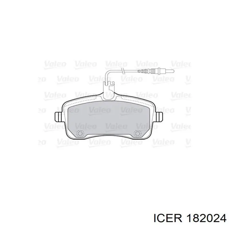 Тормозні колодки Icer 182024