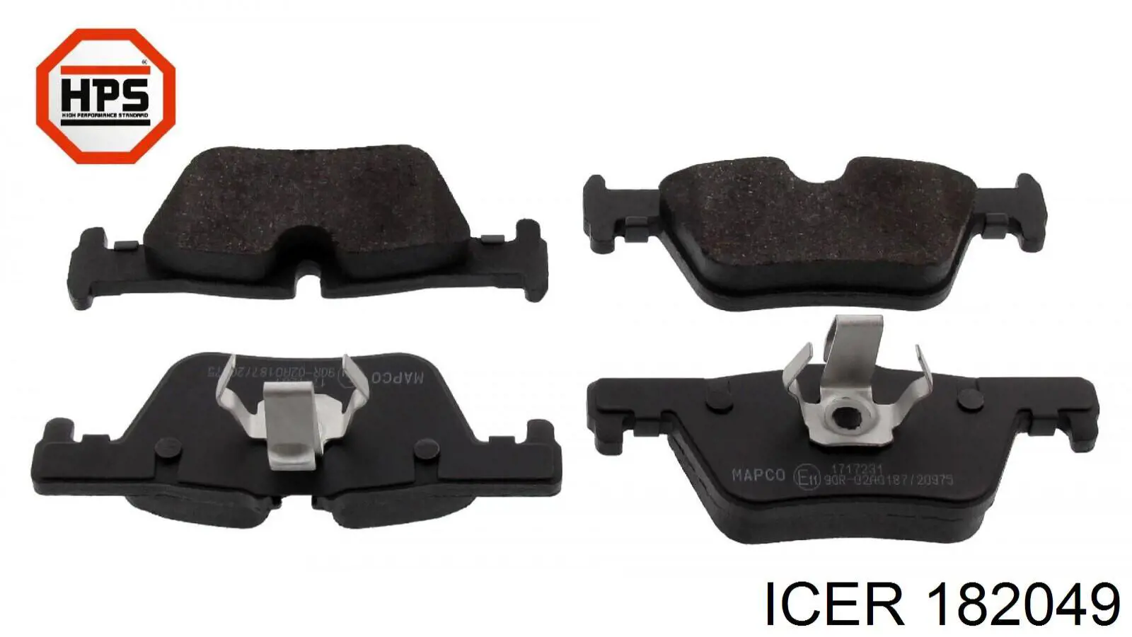 Задні гальмівні колодки Icer 182049 ціна, від 25.62 USD