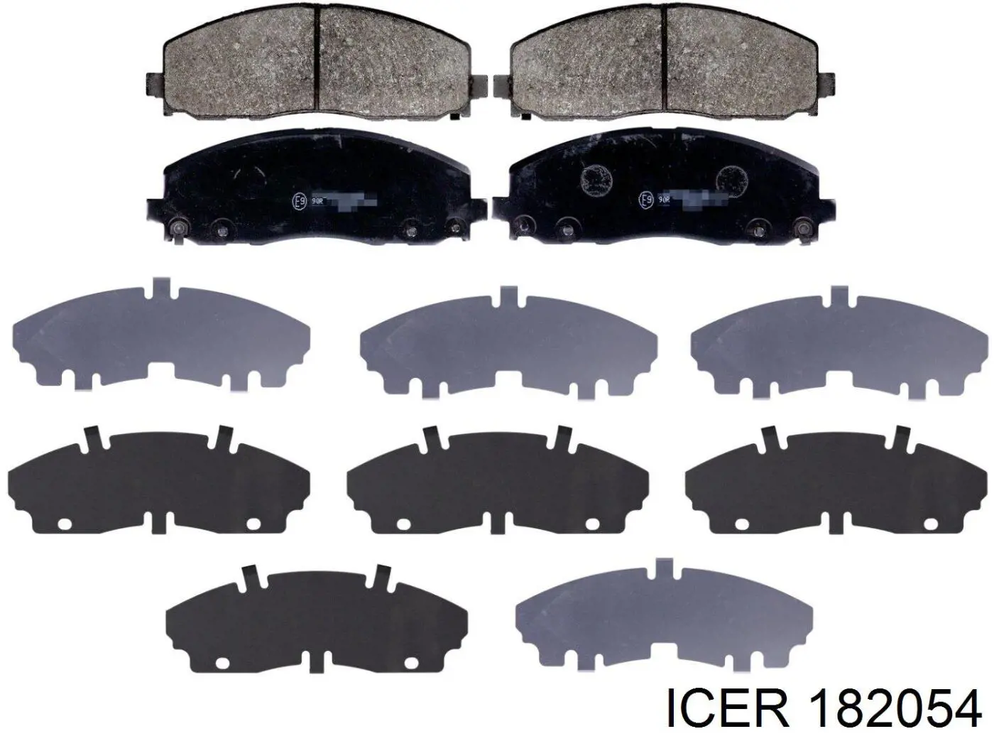 182054 Icer колодки гальмівні передні, дискові