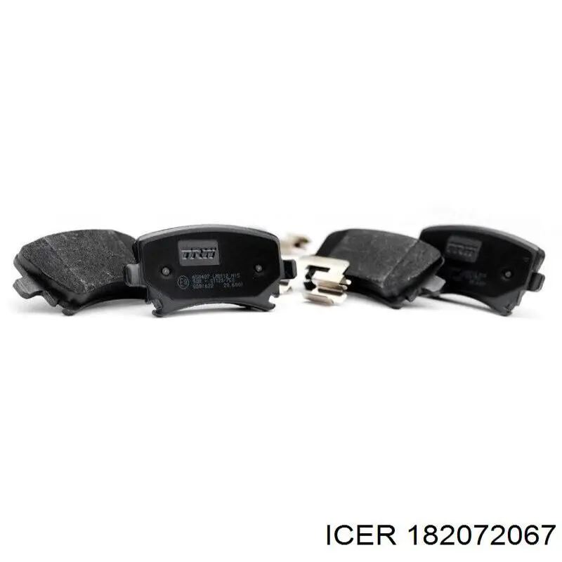 Задні дискові колодки Icer 182072067