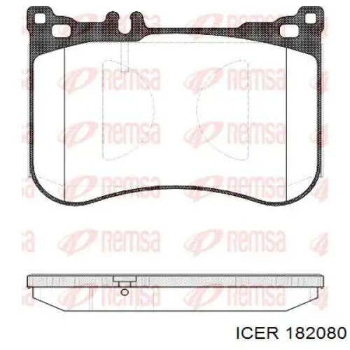 Гальмівні колодки Icer 182080 ціна, від 92.43 USD