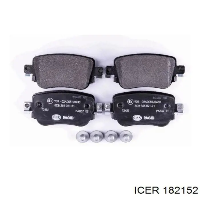 Задні гальмівні колодки Icer 182152 ціна, від 28.87 USD
