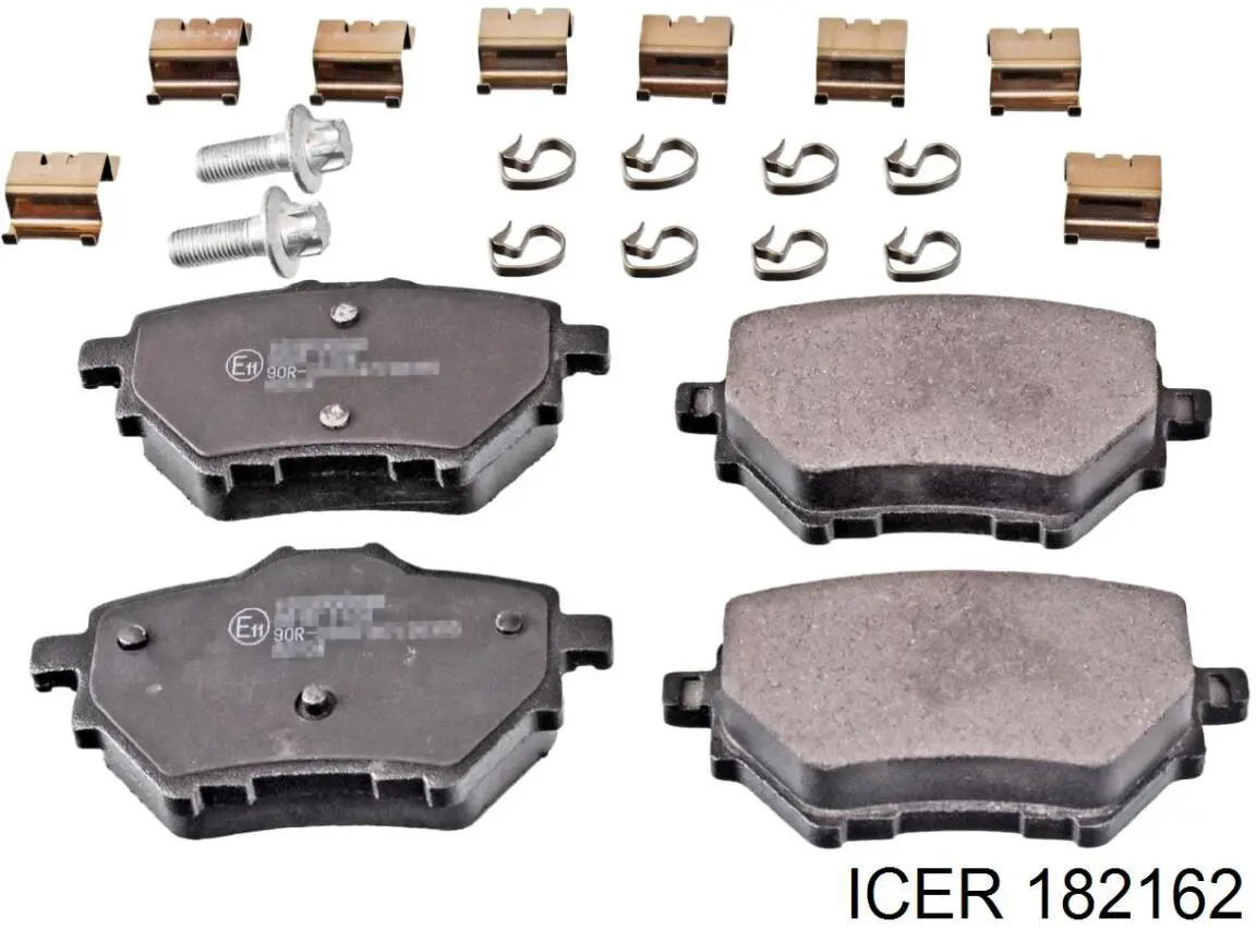 Задні гальмівні колодки Icer 182162 ціна, від 24.56 USD