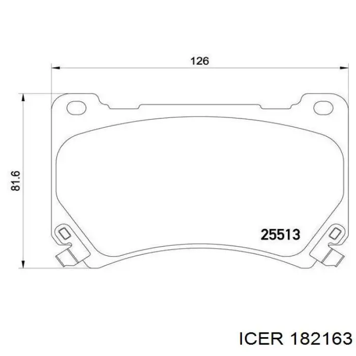 Гальмівні колодки Icer 182163 ціна, від 22.13 USD