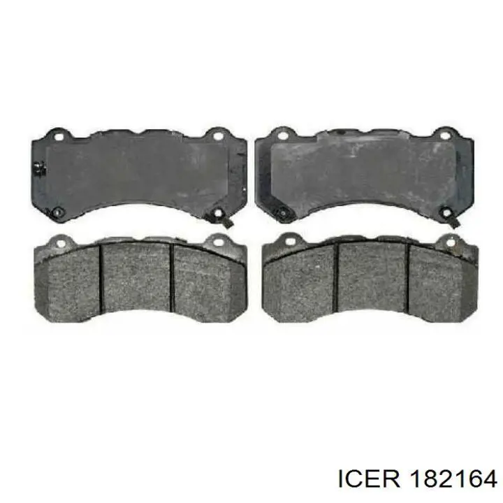 Передні тормозні колодки 182164 Icer