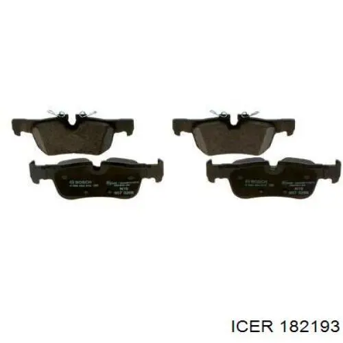 Задні гальмівні колодки Icer 182193 ціна, від 26.52 USD