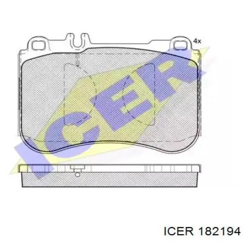 Гальмівні колодки Icer 182194 ціна, від 99.09 USD