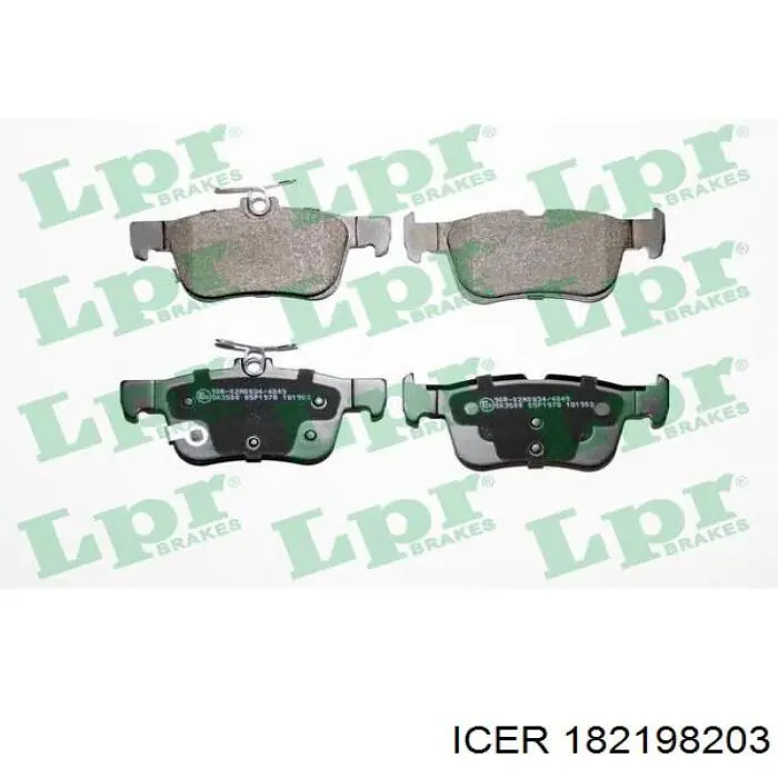 Задні гальмівні колодки Icer 182198203 ціна, від 24.09 USD