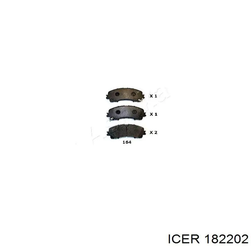 Гальмівні колодки Icer 182202 ціна, від 30.98 USD